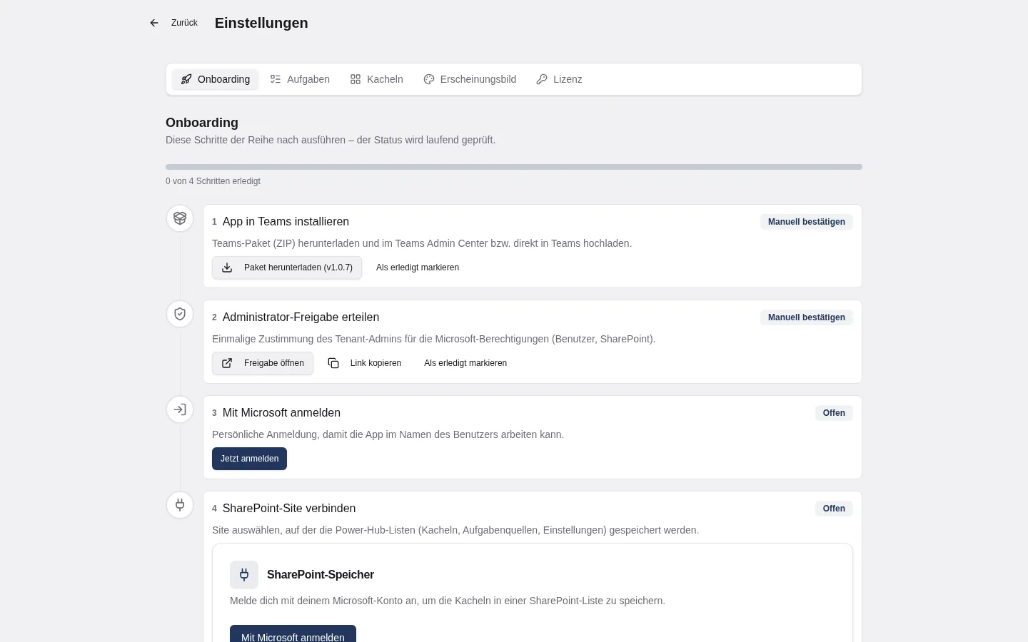 Power Hub Onboarding